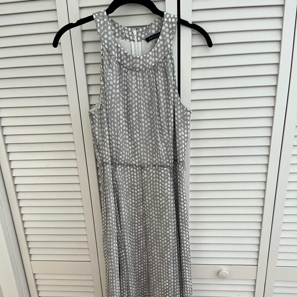 Gray midi a-line dress, Tommy Hilfiger